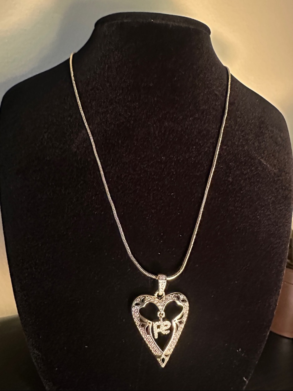 Plated gold Heart Pendant Necklace - Women Jewelry